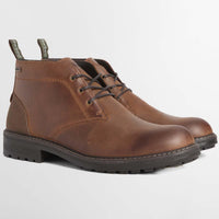 Teak Barbour Mens Shawdon Chukka Boot Front