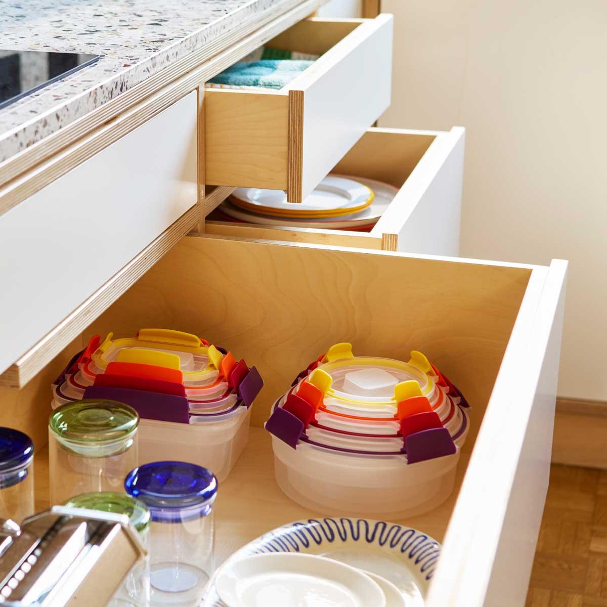 Joseph Joseph Nest Lock Round 4-piece Food Container Set