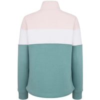 Mineral Blue/Pink Hoggs Of Fife Dumfries 1888 Ladies 1/4 Zip Sweatshirt Back