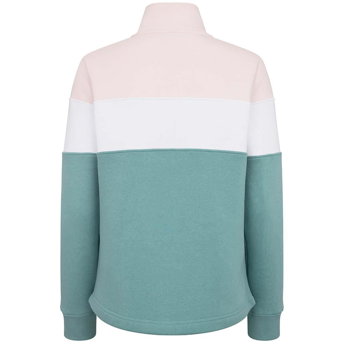 Mineral Blue/Pink Hoggs Of Fife Dumfries 1888 Ladies 1/4 Zip Sweatshirt Back