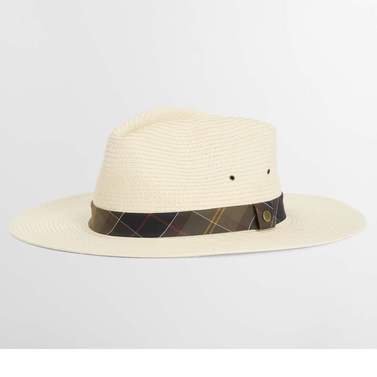 Ecru Barbour Womens Kirkstone Fedora Summer Hat Side