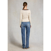 Holland Cooper Womens Zoe V-Neck Knitted Jumper