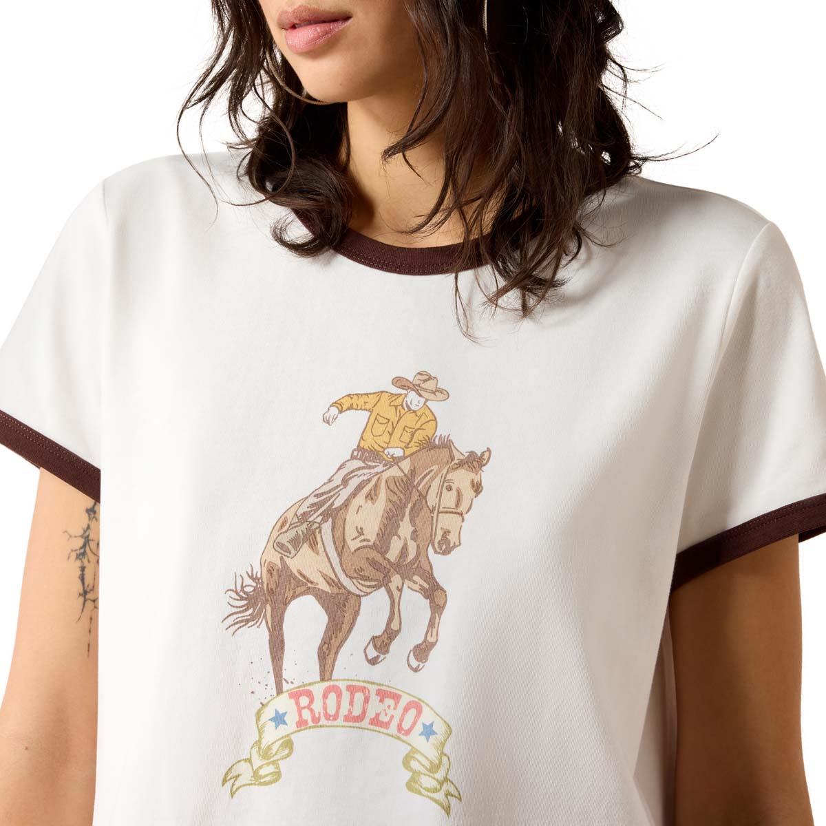 Parchment Ariat Womens Sundance T-Shirt Detail