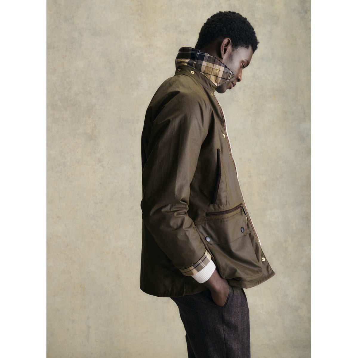BROWN Barbour Mens Icons Bedale Wax Jacket LS3