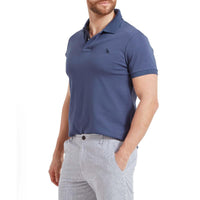 Vintage Indigo Schoffel Mens St Ives Jersey Polo Shirt OMG