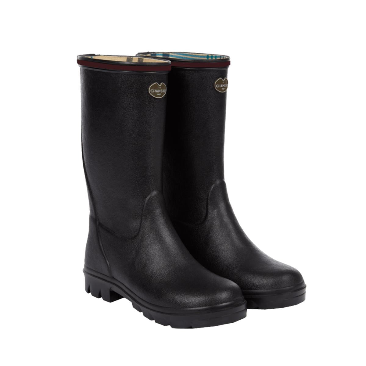 Le Chameau Children's Petite Adventure Jersey Lined Boot 4212 / Noir