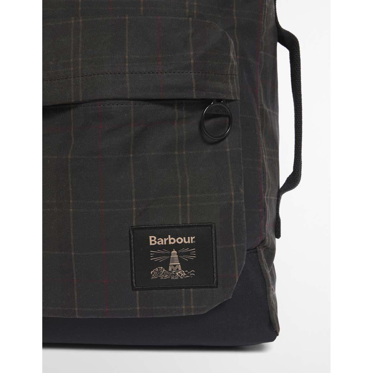Barbour Field Tartan Wax Backpack