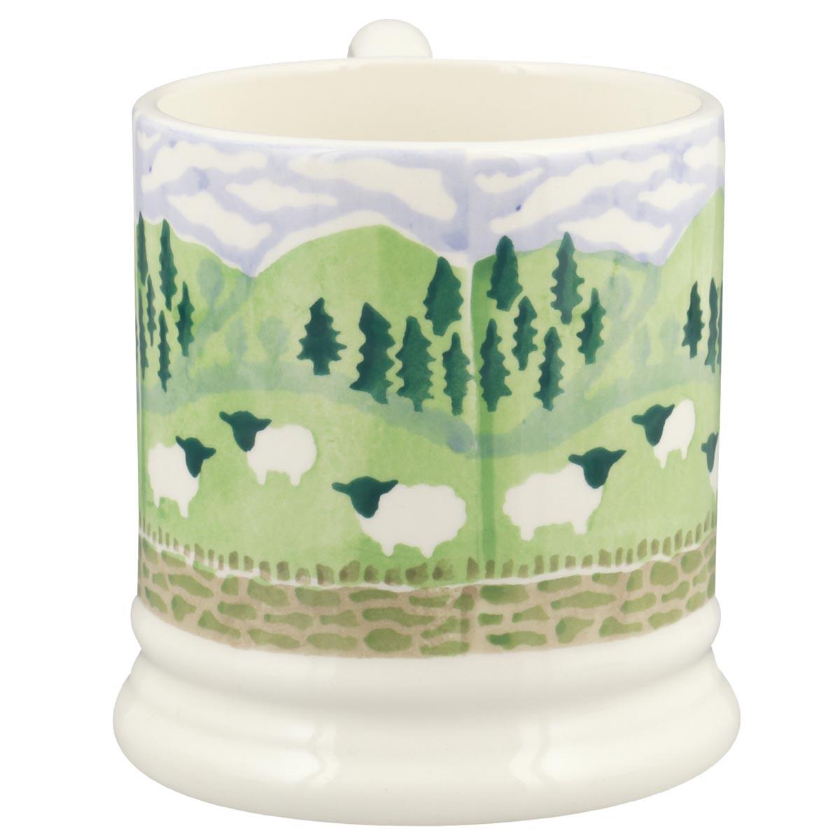 Emma Bridgewater Mountain Sheep Half Pint Mug Alternative Side View