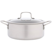 Stellar Zero Stainless Steel Uncoated Casserole 24cm