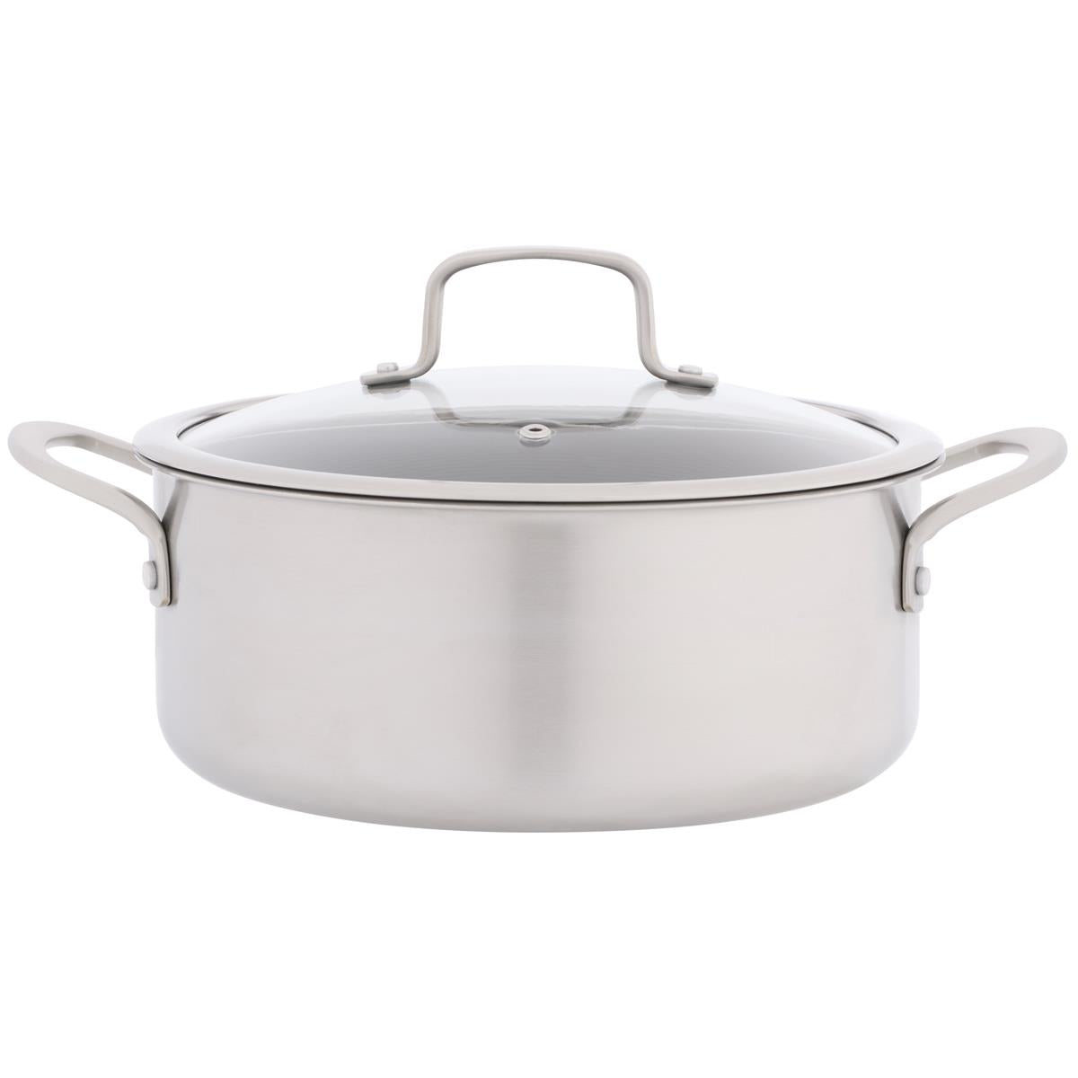 Stellar Zero Stainless Steel Uncoated Casserole 24cm