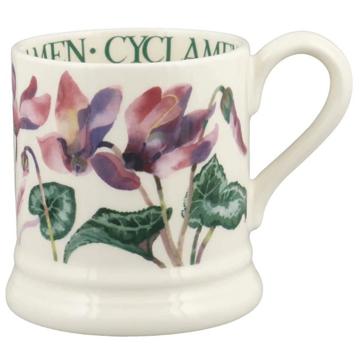 Emma Bridgewater Flowers Cyclamen Half Pint Mug