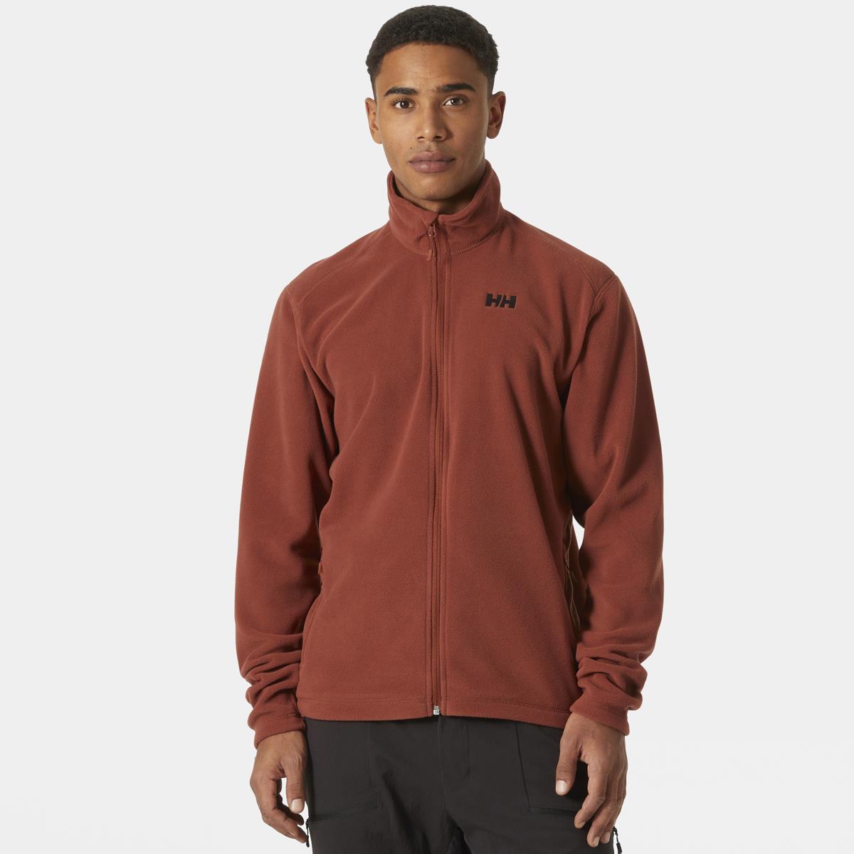 Iron Oxide Helly Hansen Mens Daybreaker Fleece Jacket on model