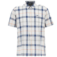 Sea Haze Tartan Barbour Mens Croft Short Sleeve Summer Shirt