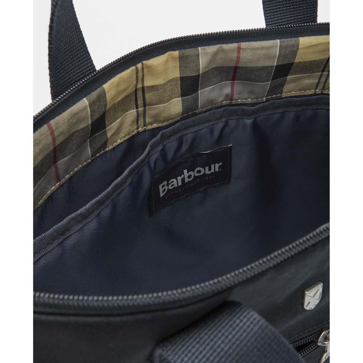 Navy Barbour Cascade City Carry All Open