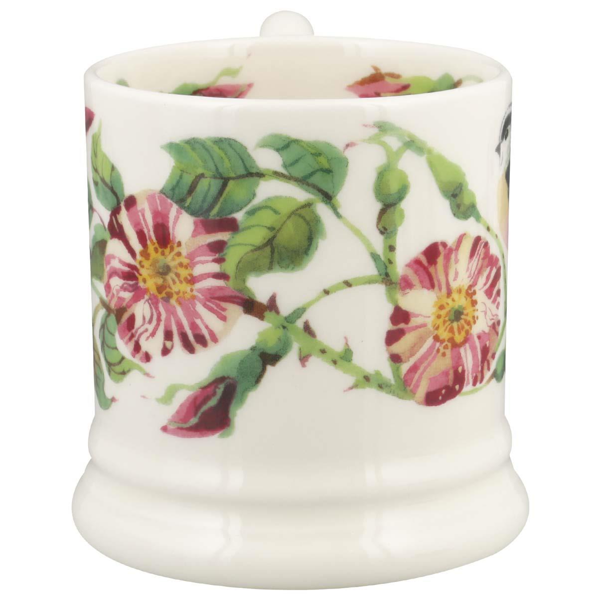 Emma Bridgewater Rosa Mundi 1/2 Pint Mug Alternative Side View