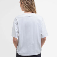 White Barbour Womens Jema Top Back