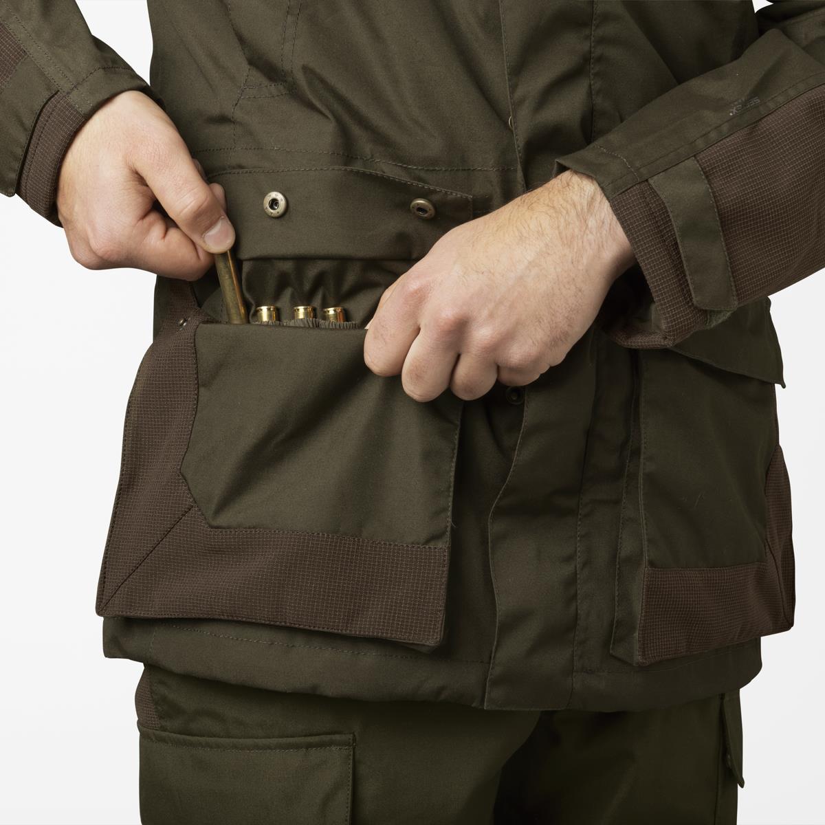 Pine Green Seeland Mens Arden Jacket Pocket Detail