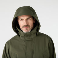 Deep Green Musto Mens Country Fenland Stretch Waterproof Jacket Hood
