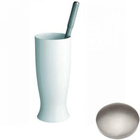 Stainless Steel Finish Samuel Heath Fairfield Toilet Brush Set N9549