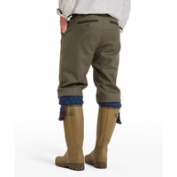 Schoffel Mens Tweed Plus Twos Loden Green Herringbone back