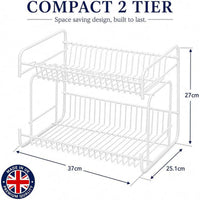 Delfinware 2 Tier Small Plate Rack