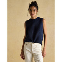 Joules Womens Holly Knitted Vest On Model