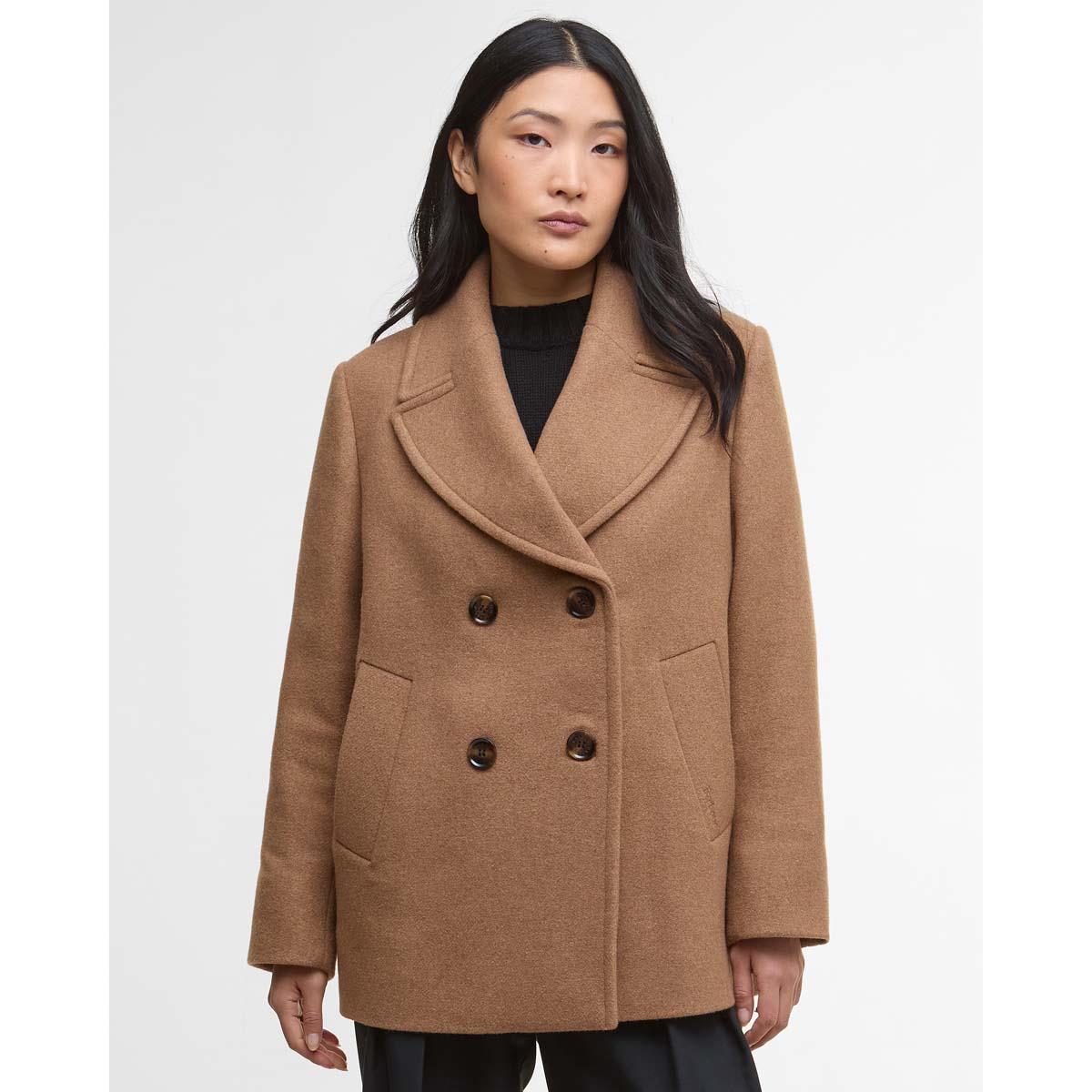 Barbour Womens Indie Military Wool Peacoat