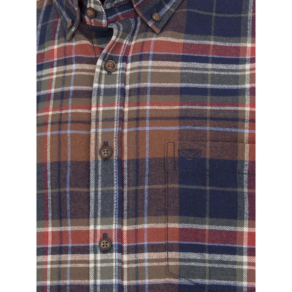Hoggs Of Fife Mens Pitreavie Flannel Check Shirt