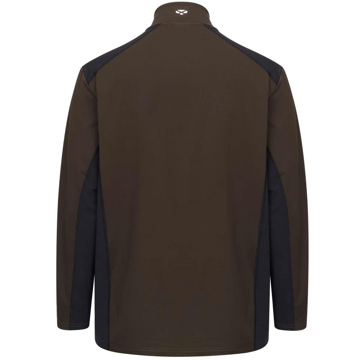 Green/Black Hoggs Of Fife Mens Barra Active 1/4 Zip Top Back