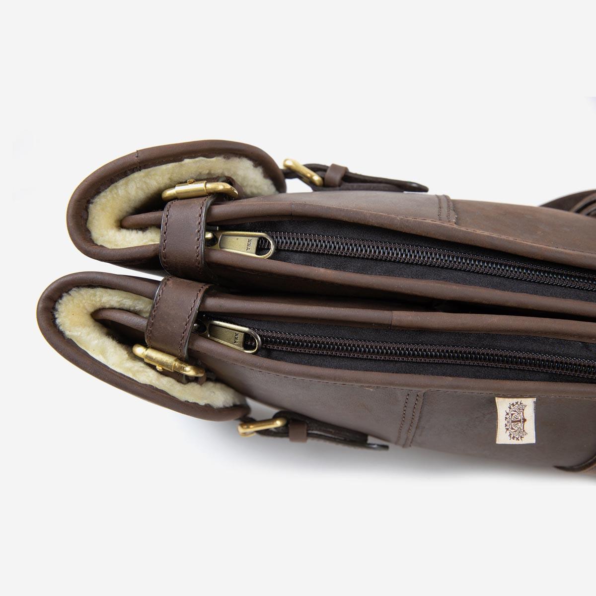 Teales Devonshire Leather Double Gun Slip Buckle & Flap