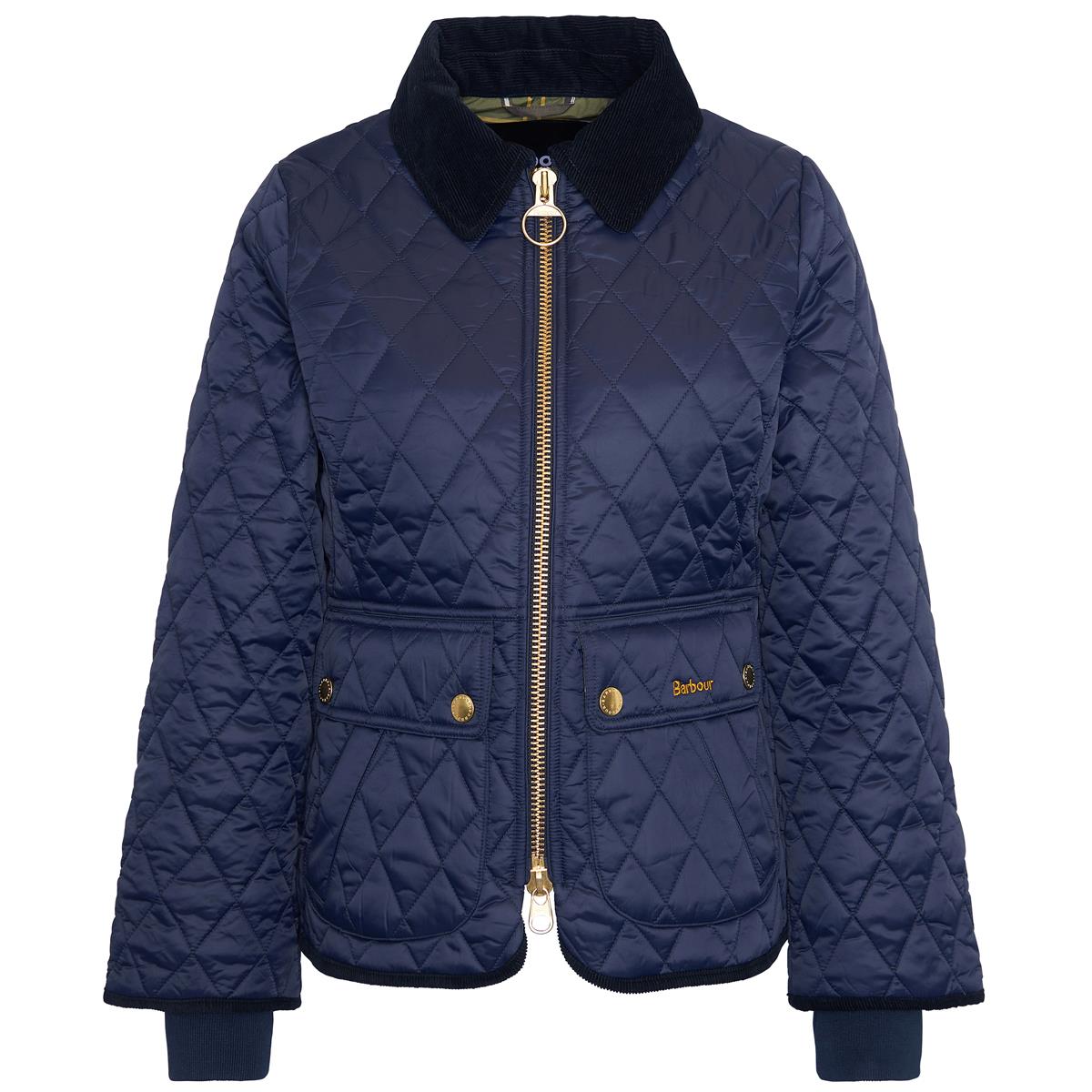 Navy/Classic Barbour Womens Fitted Beadnell Quilt Jacket