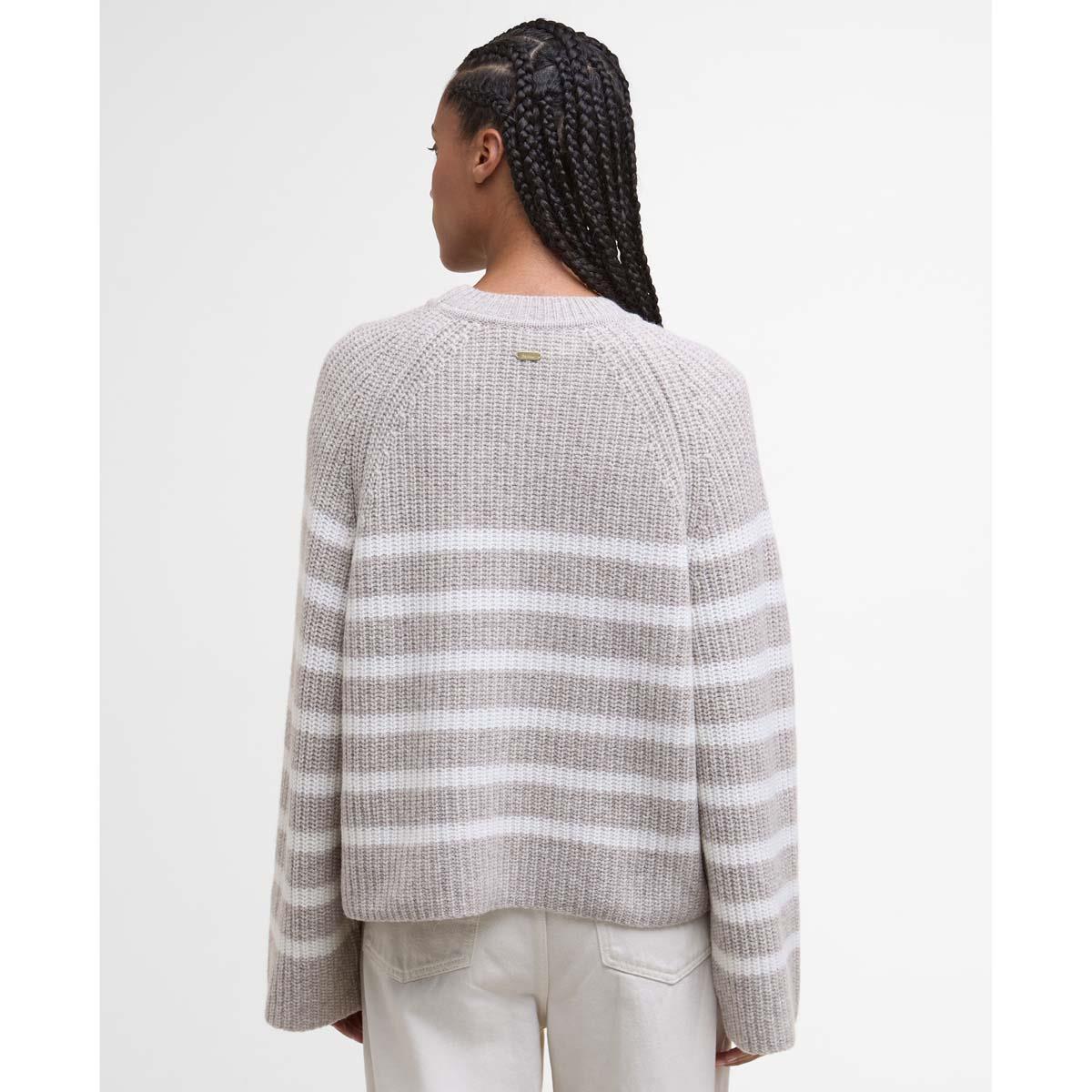 Oat Barbour Womens Irene Knitted Jumper Back
