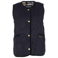 Dark Navy/Sky Dress Tartan Barbour Womens Cecily Gilet