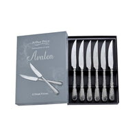 Arthur Price Stainless Steel Avalon Set of 6 Steak Knives