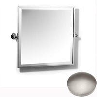 Stainless Steel Finish Samuel Heath Novis Framed Bevelled Tilting Mirror L1149
