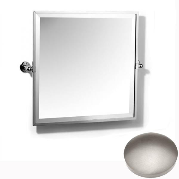 Stainless Steel Finish Samuel Heath Novis Framed Bevelled Tilting Mirror L1149