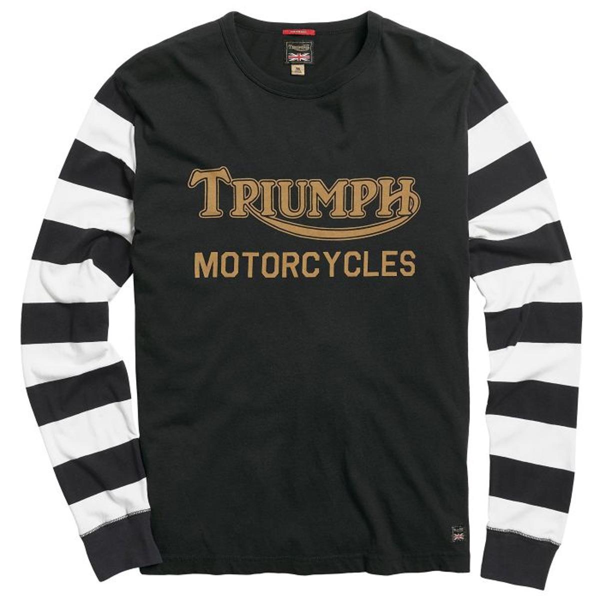Black/Bone Triumph Mens Ignition Coil Long Sleeve Tee