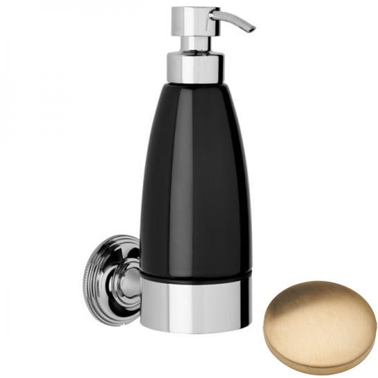 Brushed Gold Unlacquered Samuel Heath Style Moderne Liquid Soap Dispenser N6647B