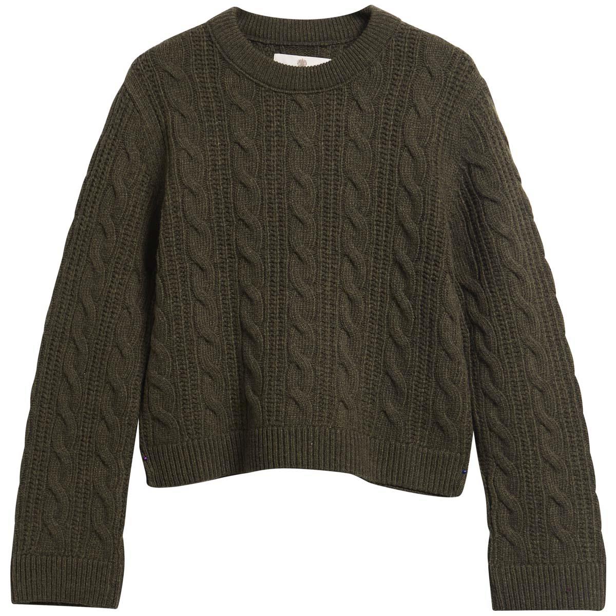 OLIVE Barbour Womens Joan Knitted Jumper