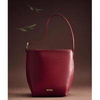 Barbour Womens Cedar Large Leather Bucket Bag