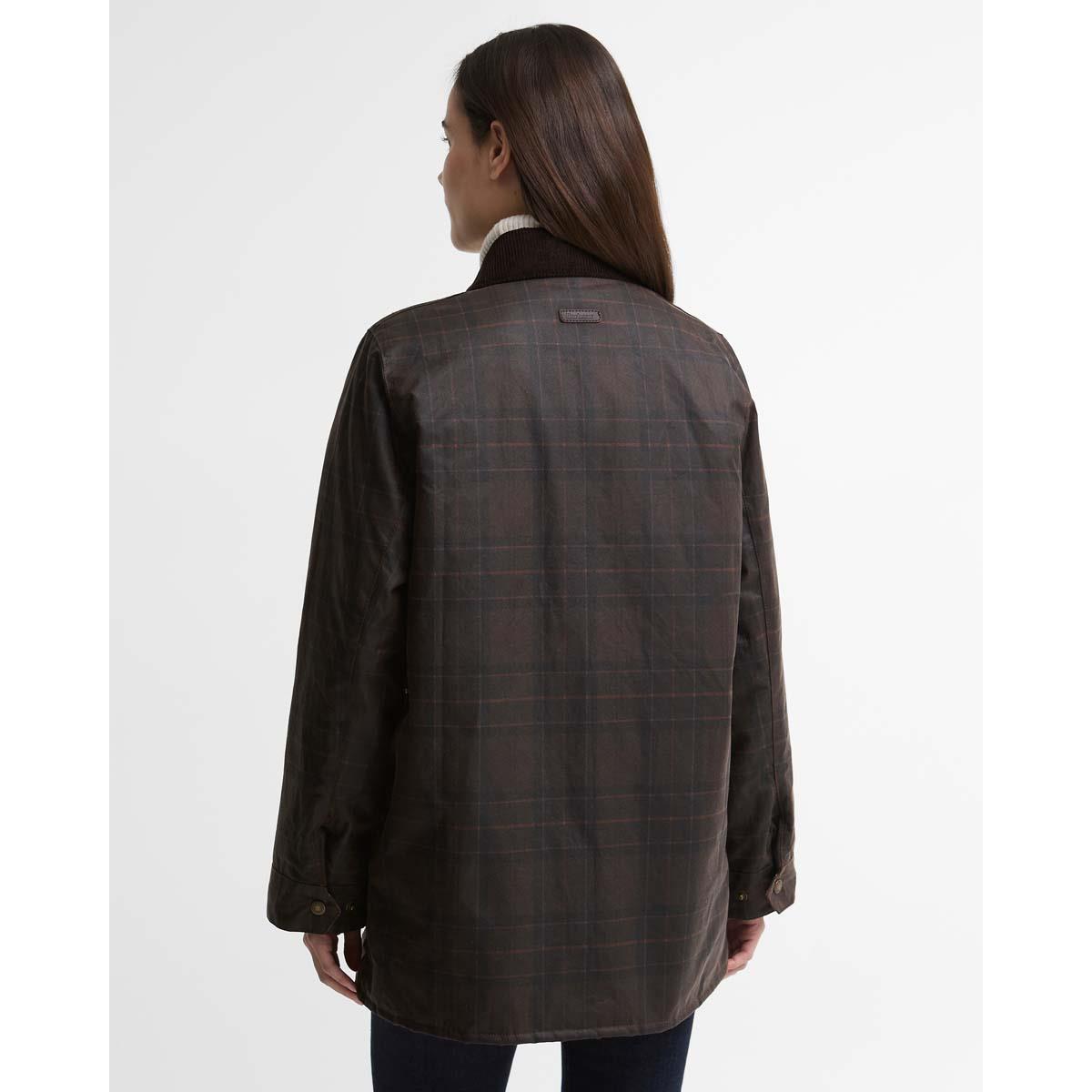 Barbour Womens Modern Checked Border Wax Jacket