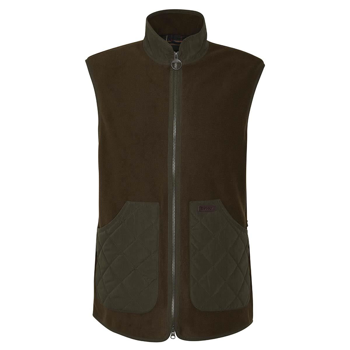 Olive Barbour Mens Lowich Fleece Gilet