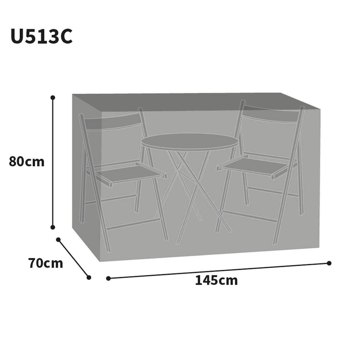 Bosmere Ultimate Protector Bistro Set Cover 2 Large