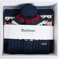 Barbour Mens Kane Knitted Beanie & Scarf Gift Set