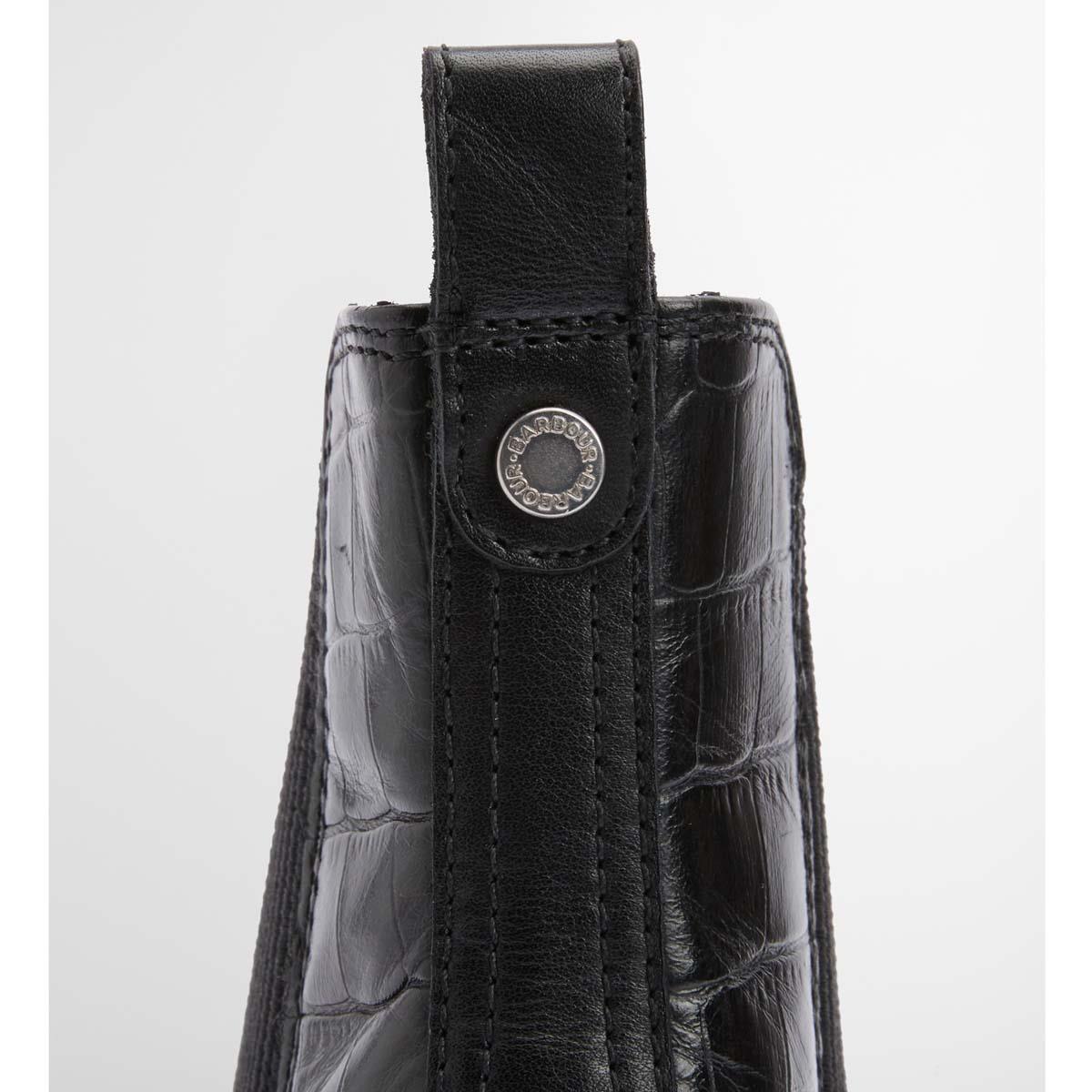 BLACK Barbour Womens Delfina Chelsea Boot RIVET