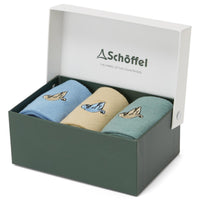 Duck Print Box Schoffel Womens Bamboo Socks Pack Of 3