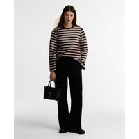 Fig/Birch Barbour Womens Maplewood Top ON MODEL