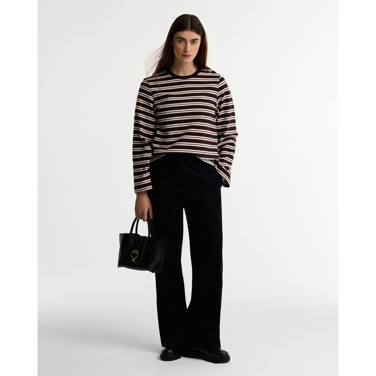 Fig/Birch Barbour Womens Maplewood Top ON MODEL