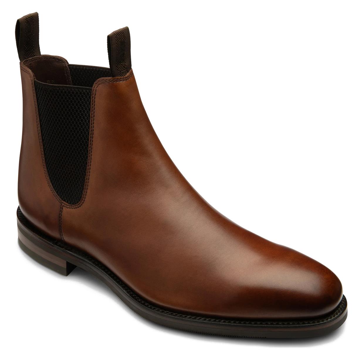 Cedar Calf Loake Mens Emsworth Chelsea Boots