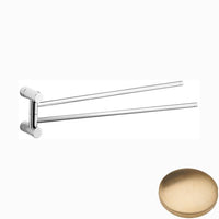 Brushed Gold Unlacquered Samuel Heath Xenon Swivel Towel Rail N5094
